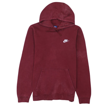 Mens UK Size S Nike Red Pullover Hoodie