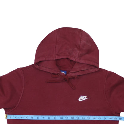 Mens UK Size S Nike Red Pullover Hoodie