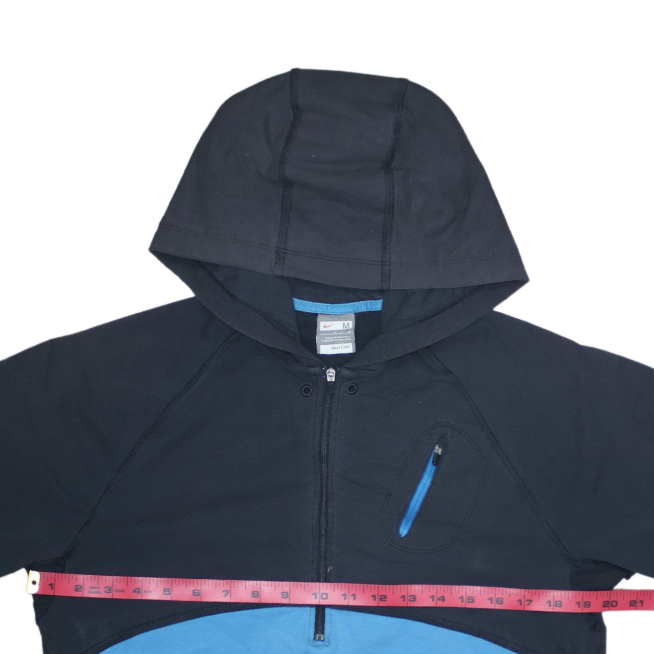 Mens UK Size M Nike Blue Pullover Hoodie