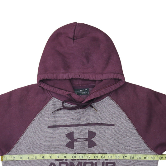Mens UK Size S Under armour Purple Pullover Hoodie