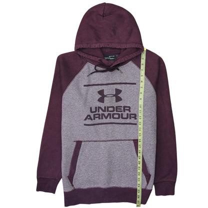 Mens UK Size S Under armour Purple Pullover Hoodie