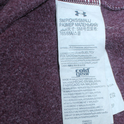 Mens UK Size S Under armour Purple Pullover Hoodie