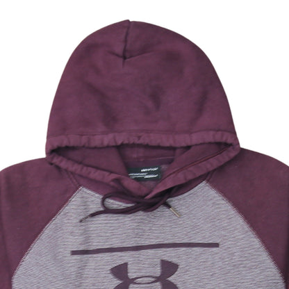 Mens UK Size S Under armour Purple Pullover Hoodie