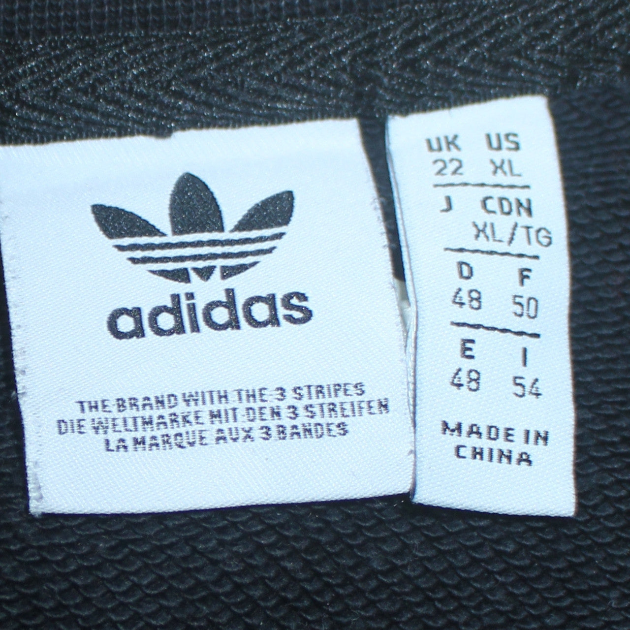 Womens UK Size 22 adidas Black Pullover Sweatshirt