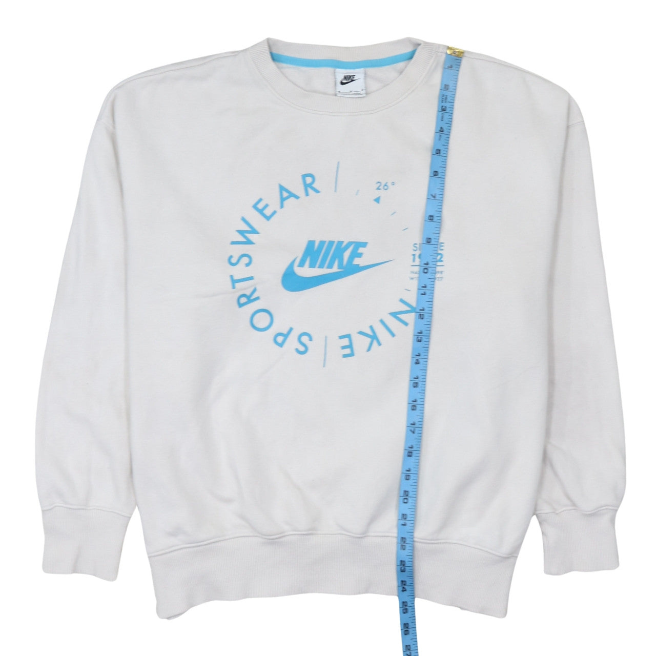 Mens UK Size M Nike White Pullover Sweatshirt