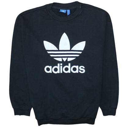 Womens UK Size 10 adidas Black Pullover Sweatshirt