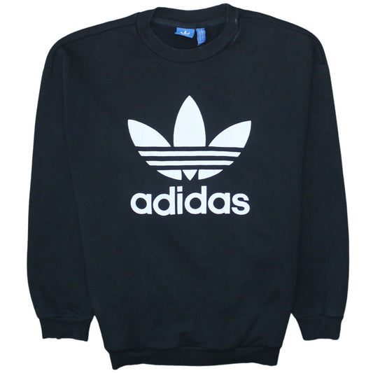 Womens UK Size 10 adidas Black Pullover Sweatshirt