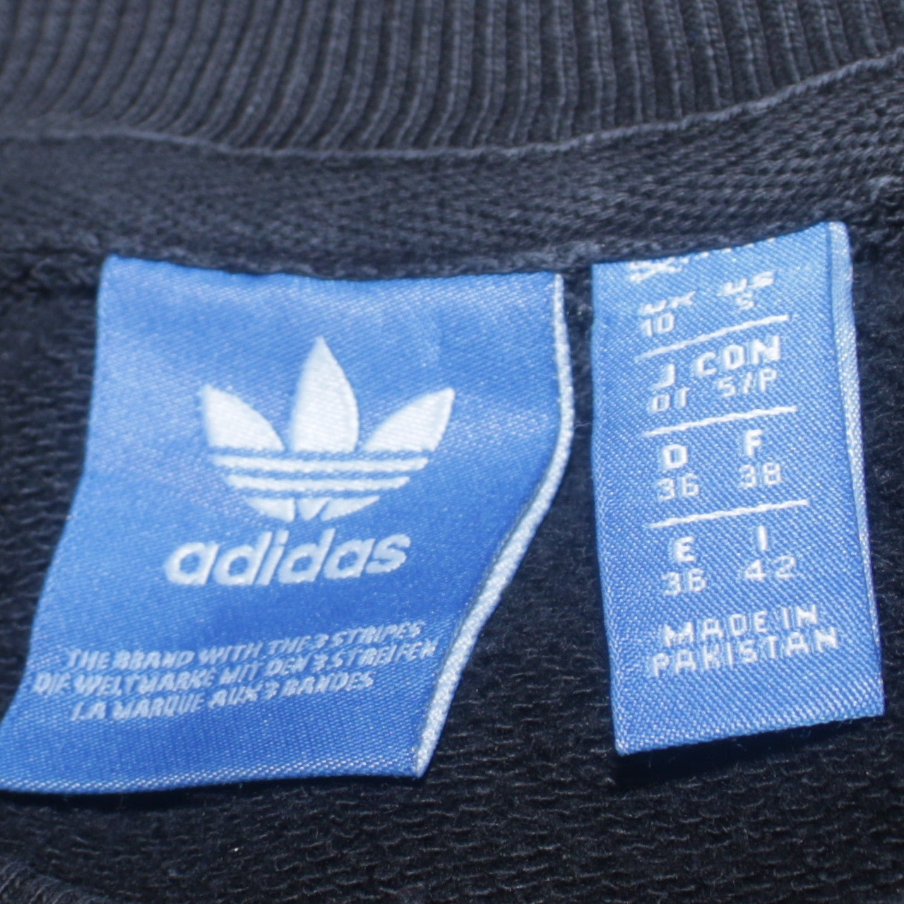 Womens UK Size 10 adidas Black Pullover Sweatshirt