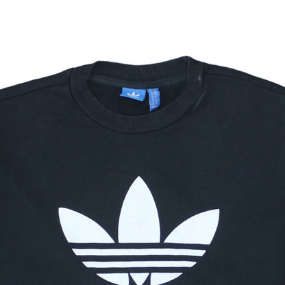 Womens UK Size 10 adidas Black Pullover Sweatshirt