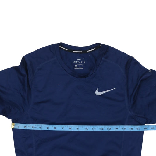 Mens UK Size S Nike Blue Running & JoggingGym & TrainingCrossFit T-Shirt
