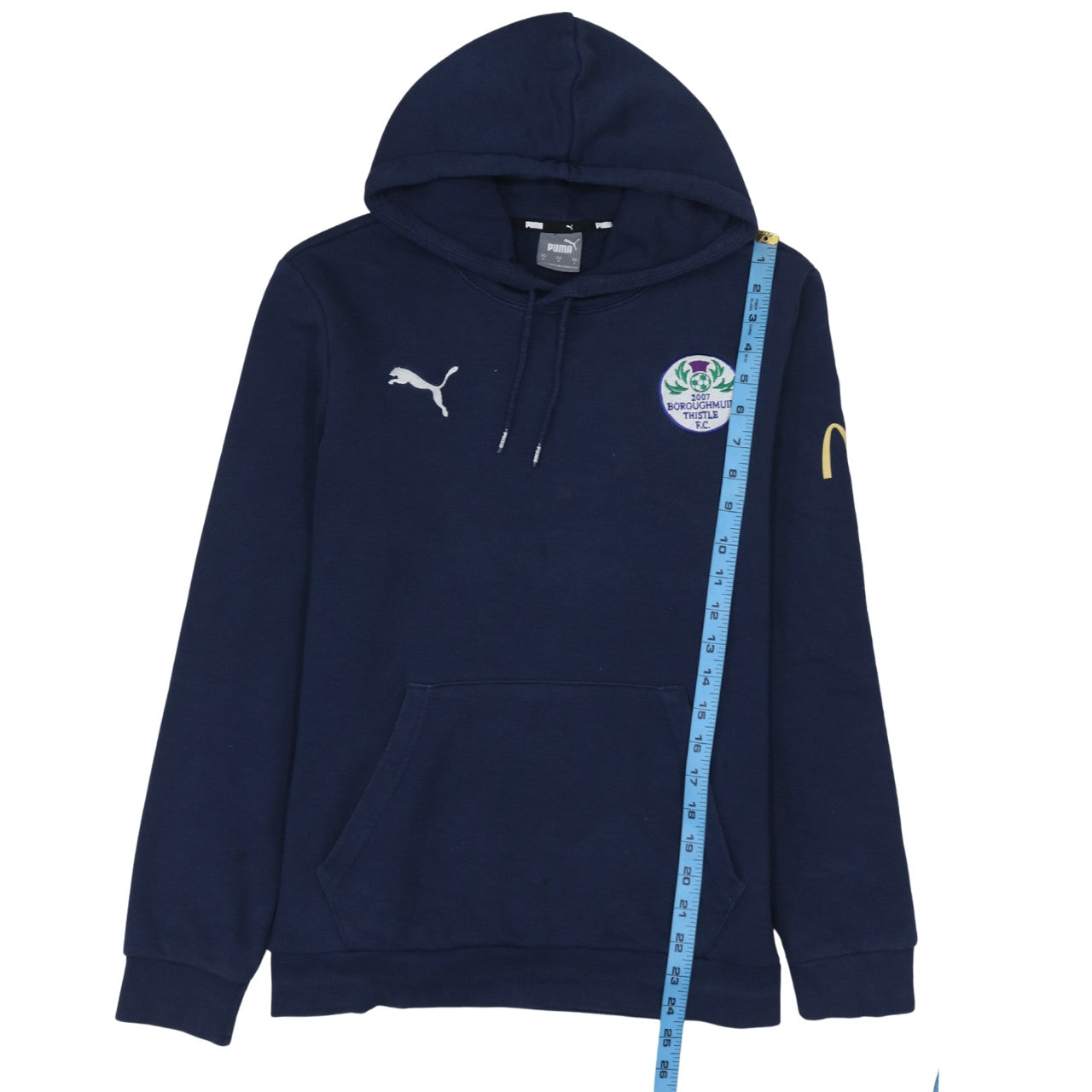 Mens UK Size S PUMA Blue Pullover Hoodie