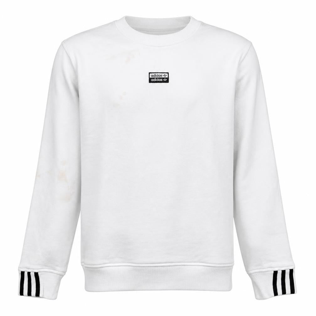 Mens UK Size S adidas White Pullover Sweatshirt