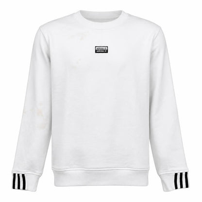 Mens UK Size S adidas White Pullover Sweatshirt