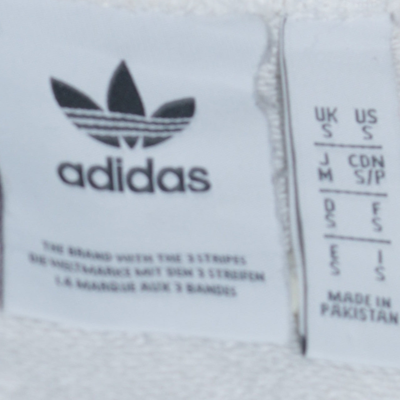 Mens UK Size S adidas White Pullover Sweatshirt