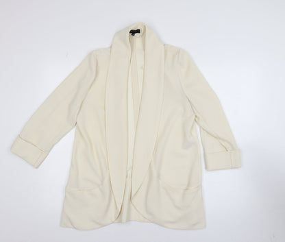 Womens UK Size 14 New Look Ivory Cardigan Jumper