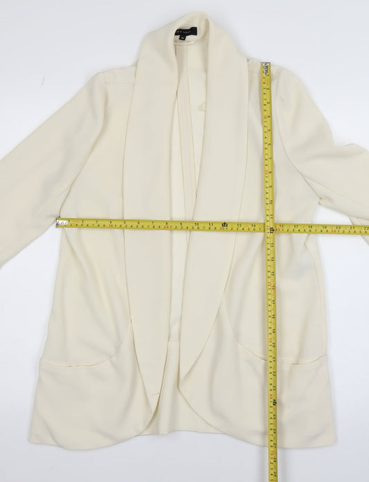 Womens UK Size 14 New Look Ivory Cardigan Jumper