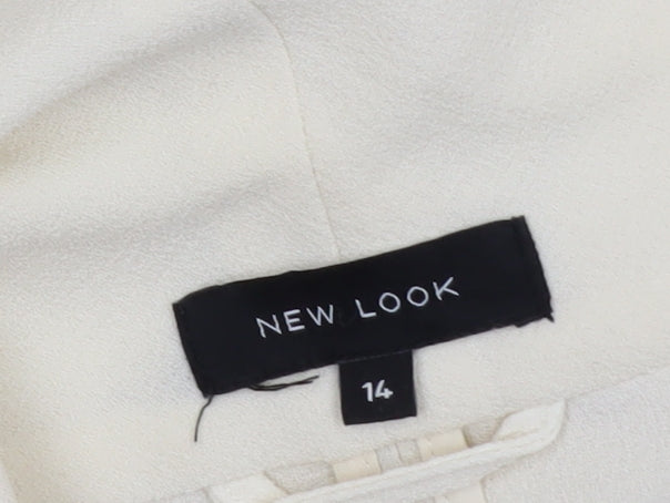 Womens UK Size 14 New Look Ivory Cardigan Jumper