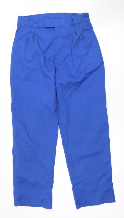 Work King Men Blue 32in Regular Fit Cargo Workwear Trousers