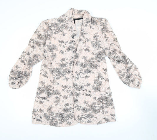 Womens UK Size 16 NEXT Beige Cardigan Jumper