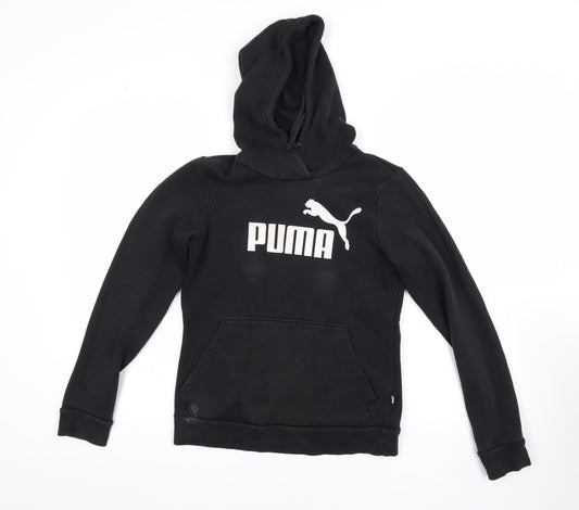 Womens UK Size 8 PUMA Black Pullover Hoodie