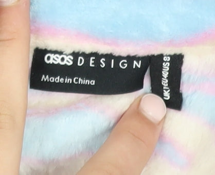 Womens UK Size 12 ASOS Design Multicoloured Pullover Sweatshirt