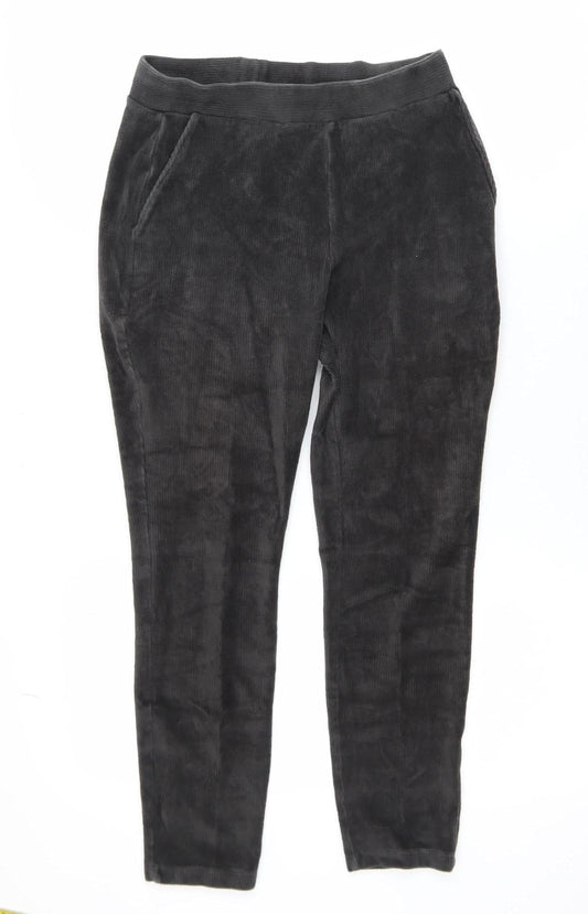 Womens UK Size XS Lands' End  Ankle Black Leggings