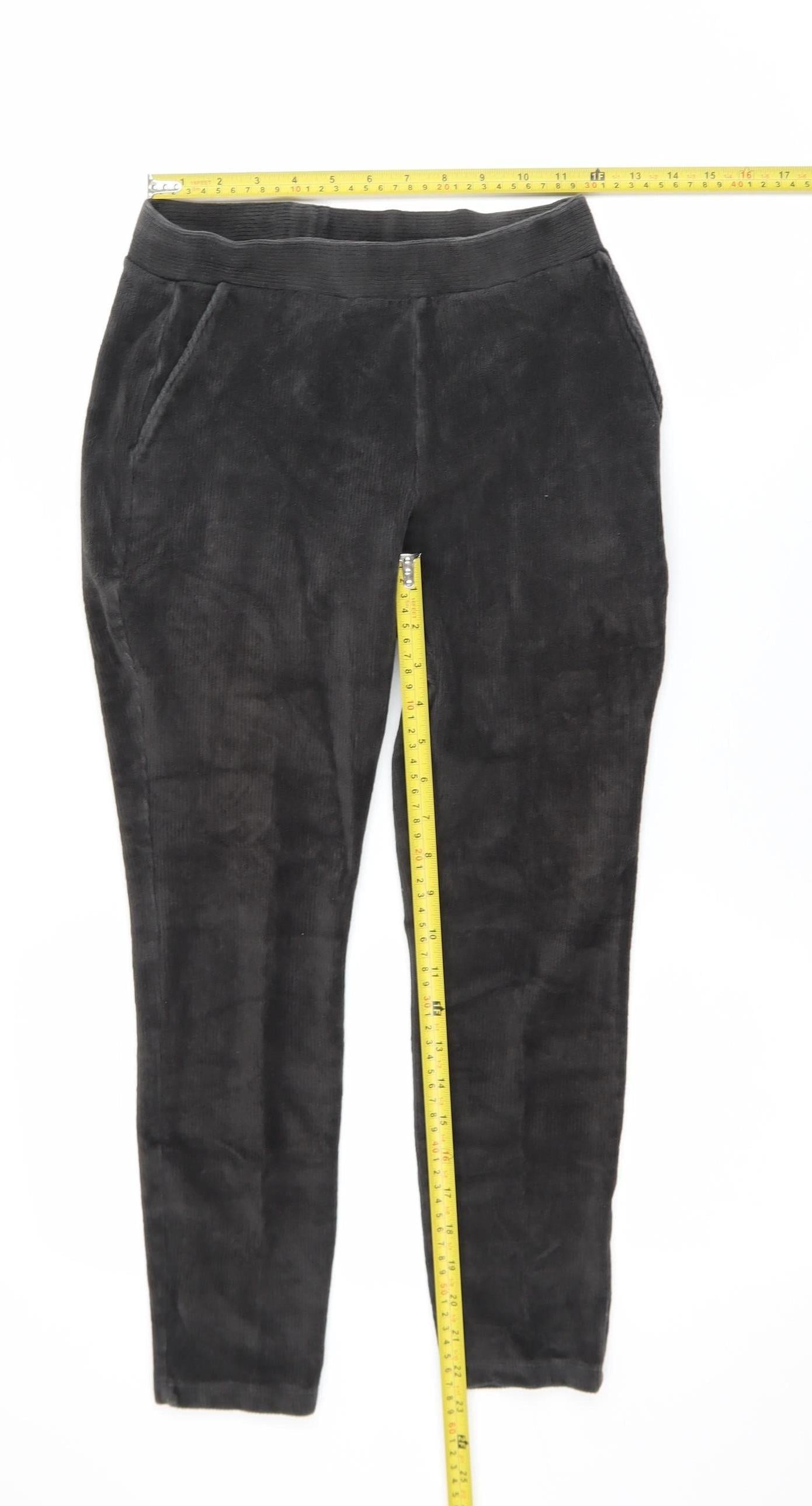 Womens UK Size XS Lands' End  Ankle Black Leggings
