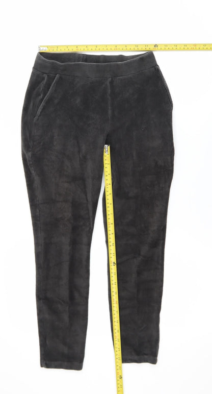 Womens UK Size XS Lands' End  Ankle Black Leggings