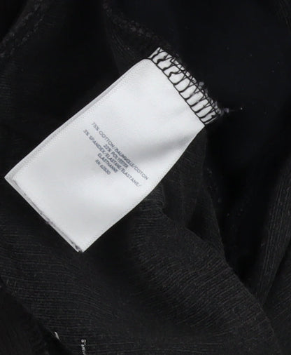 Womens UK Size XS Lands' End  Ankle Black Leggings