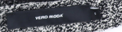 Vero Moda Women's Black White Check Knit Jumper Size S