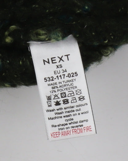 Womens UK Size XS NEXT Green Pullover Jumper