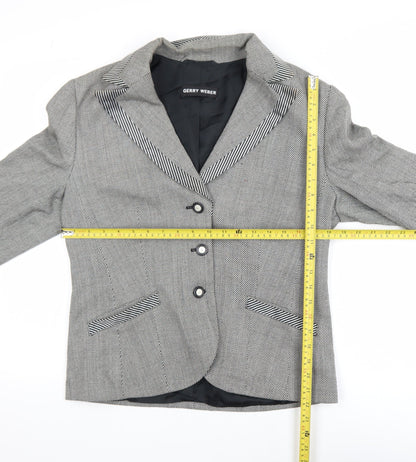 Womens UK Size 14 Gerry Weber Regular Grey Blazer