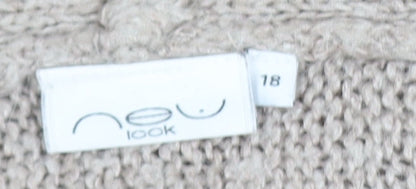 Womens UK Size 18 New Look Beige Pullover Jumper
