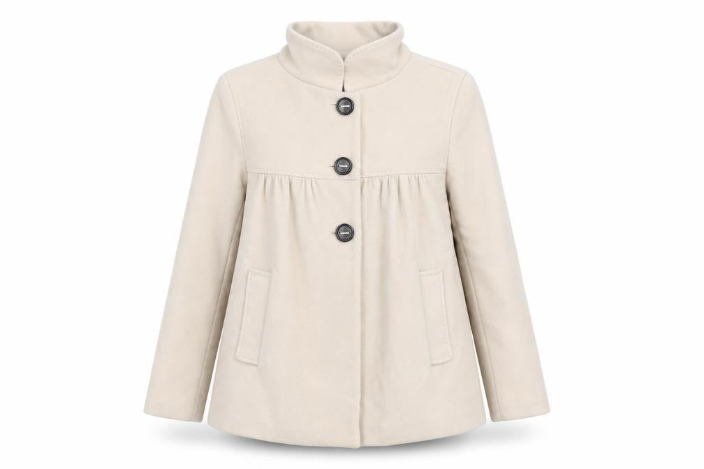 Womens UK Size 8 Zara Beige Overcoat