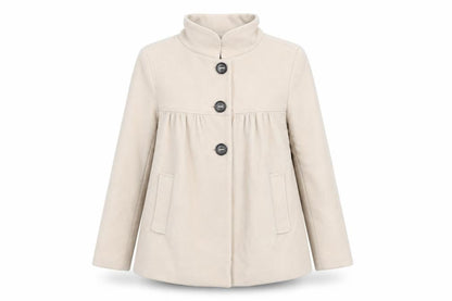 Womens UK Size 8 Zara Beige Overcoat