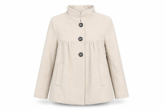 Womens UK Size 8 Zara Beige Overcoat