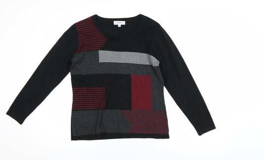 Mens UK Size S Chianti Black Pullover Jumper