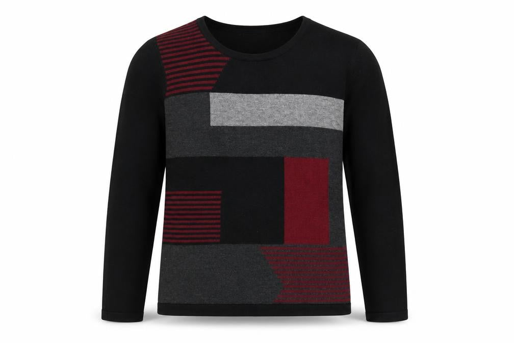 Mens UK Size S Chianti Black Pullover Jumper