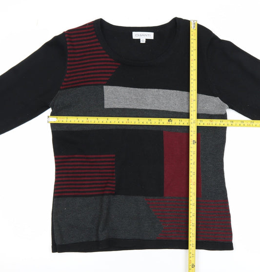 Mens UK Size S Chianti Black Pullover Jumper