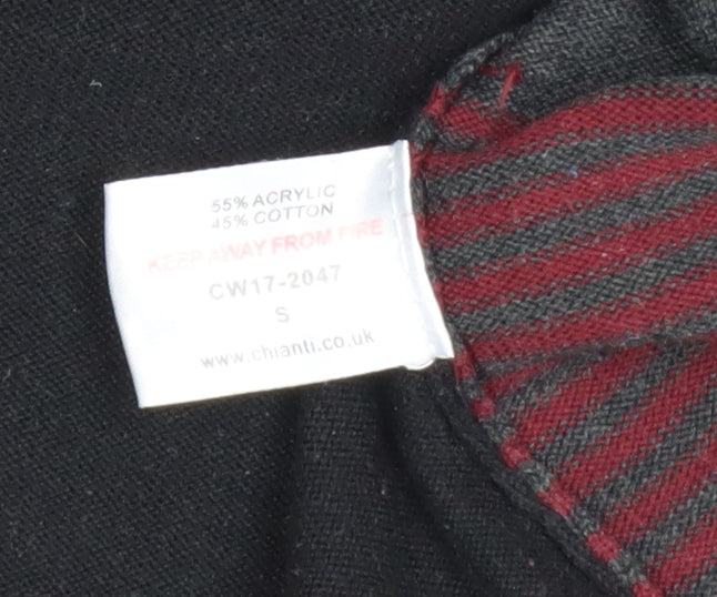 Mens UK Size S Chianti Black Pullover Jumper