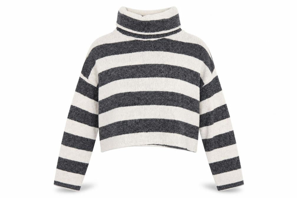 Womens UK Size L Pull&Bear Grey Pullover Jumper