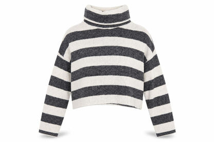 Womens UK Size L Pull&Bear Grey Pullover Jumper