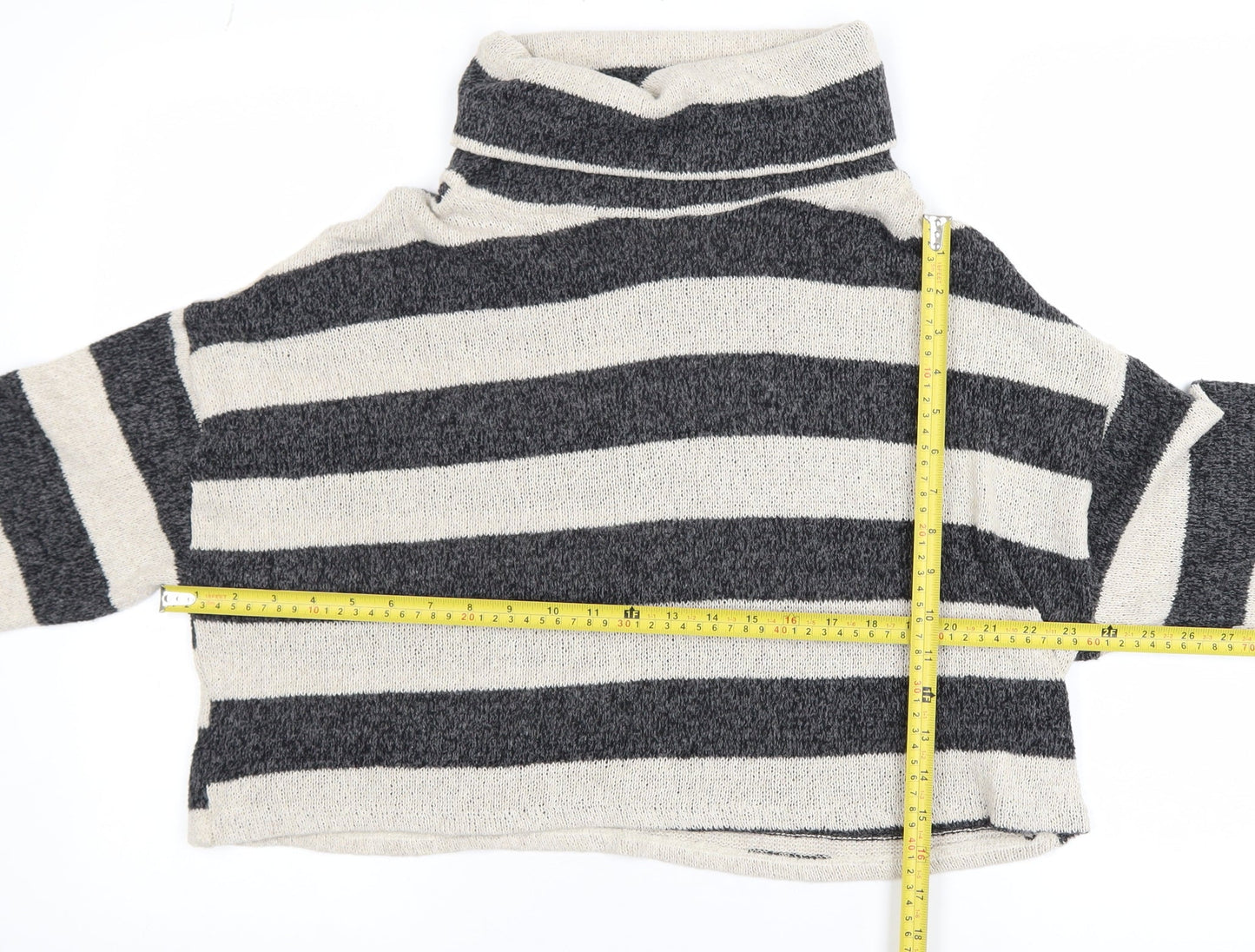 Womens UK Size L Pull&Bear Grey Pullover Jumper