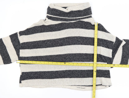 Womens UK Size L Pull&Bear Grey Pullover Jumper