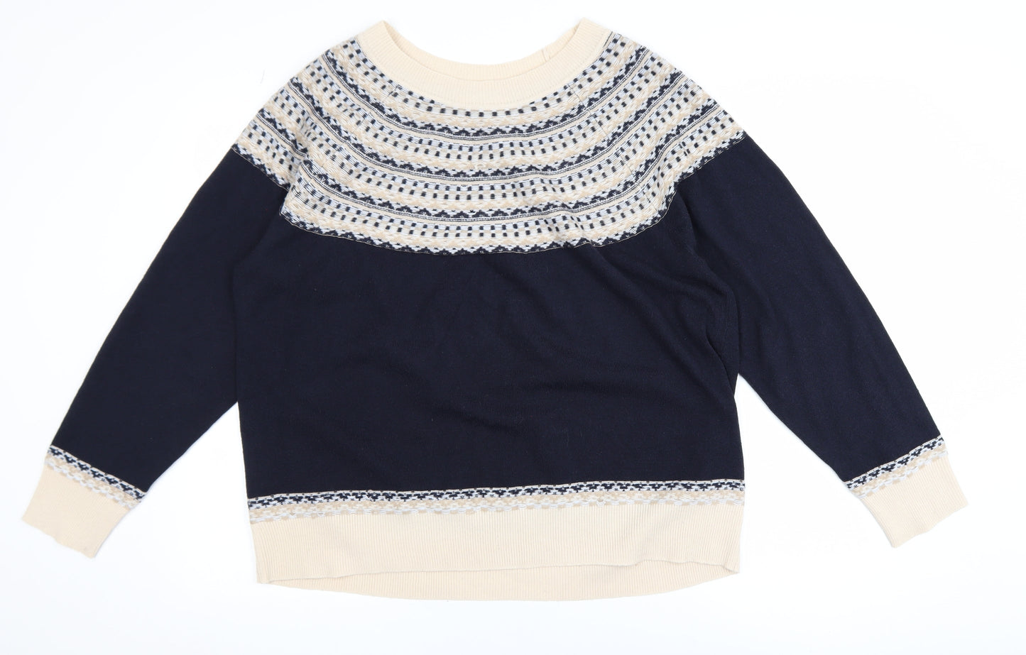 Womens UK Size L NEXT Blue Pullover Jumper