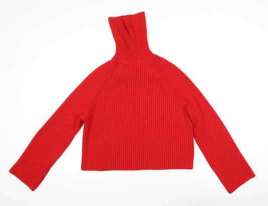 Womens UK Size S H&M Red Pullover Jumper