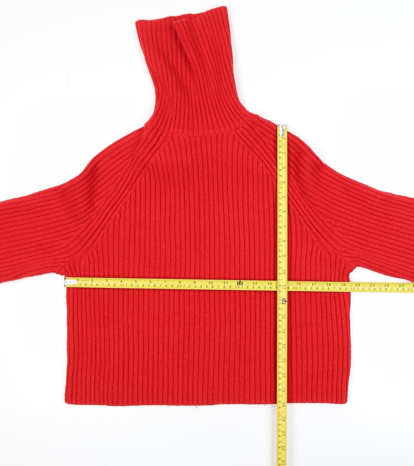 Womens UK Size S H&M Red Pullover Jumper