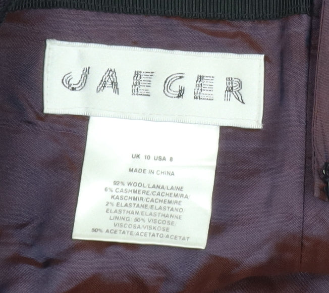 Womens UK Size 10 Jaeger Straight & Pencil Tweed Skirt