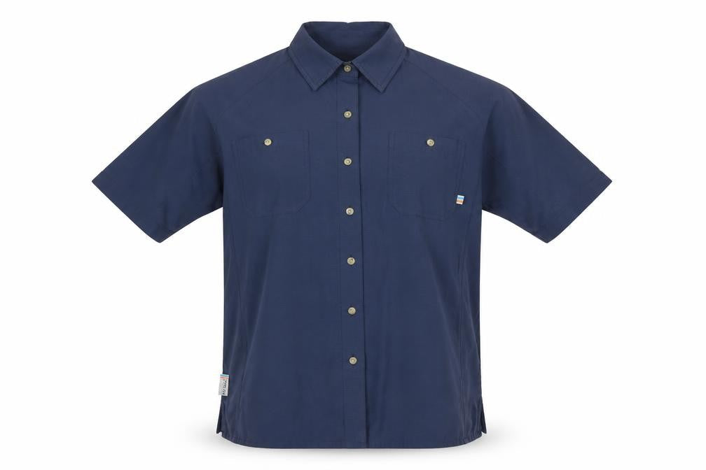 TOG24 Men's Blue Short Sleeve Button-Up Casual Shirt Size L