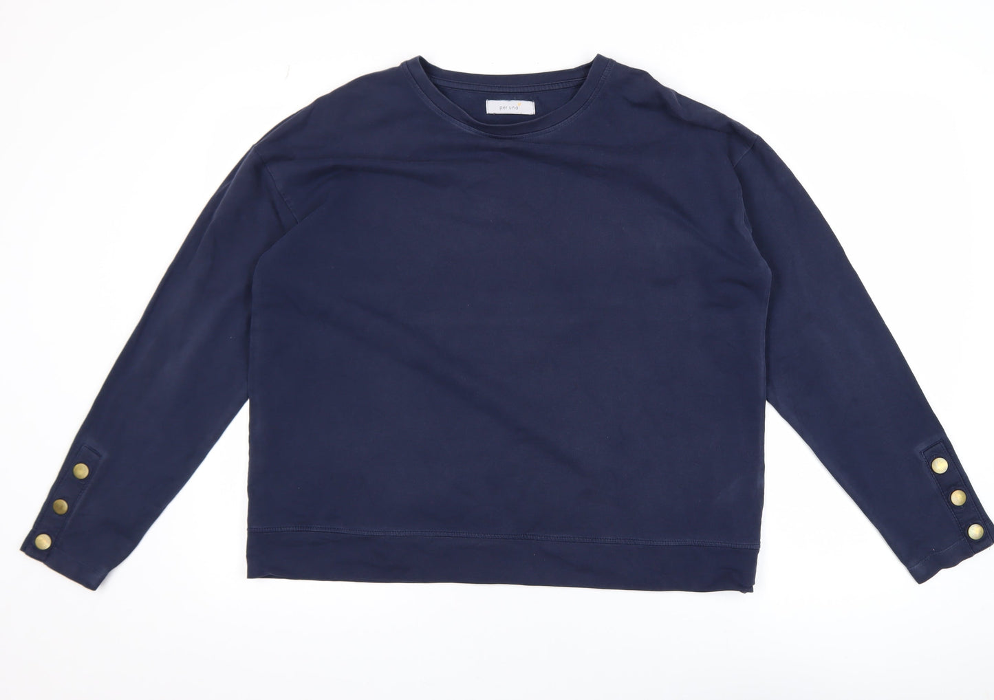Mens UK Size L Marks and Spencer Blue Pullover Sweatshirt